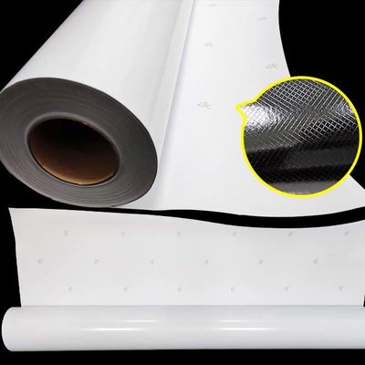 White High Gloss  Exterior Removable Self Adhesive Vinyl Exhaust Groove Film 130G