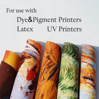 1.6m 3m 2m Wide Stretching Inkjet Canvas Roll For Printing 130gsm