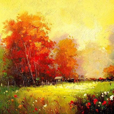 Digital Printing Canvas Backdrop Wall Interior Decoration Oil Canvas