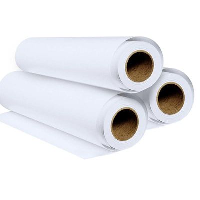 Hight White Glossy Polyester Inkjet Canvas Roll 220gsm 44 InchX30m Roll Length Tear-Proof For Banner Printing