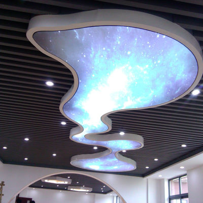 Special Shaped Stretch Pvc Ceiling Film For Indoor Ceiling Shopping Mall Ceiling